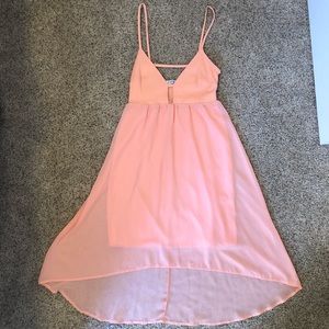 Solemio Los Angeles orange cream dress size small